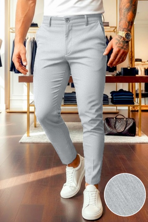 MEJER LIGHT GREY férfi nadrág, Szín: világosszürke, IVET.HU - A te online butikod.