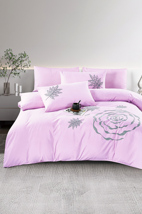 BIOGELNA ágyneműgarnitúra PINK 200x220 cm pamut - 4 darabos, Szín: rózsaszín, IVET.HU - A te online butikod.