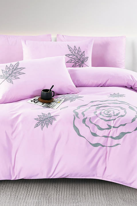 BIOGELNA ágyneműgarnitúra PINK 200x220 cm pamut - 4 darabos, Szín: rózsaszín, IVET.HU - A te online butikod.