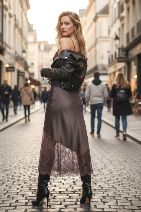 MIOFEZA BROWN ruha - Midi ruhák | Ivet.HU MIOFEZA BROWN ruha, Szín: barna, IVET.HU - A te online butikod.