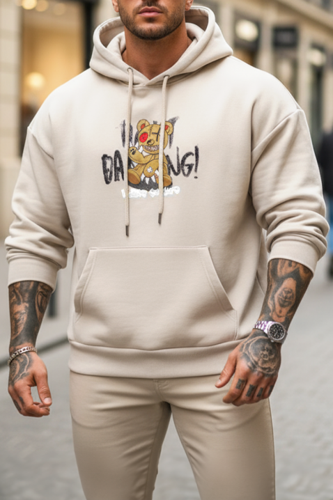 REBERGO BEIGE férfi pulóver, Szín: bézs, IVET.HU - A te online butikod.