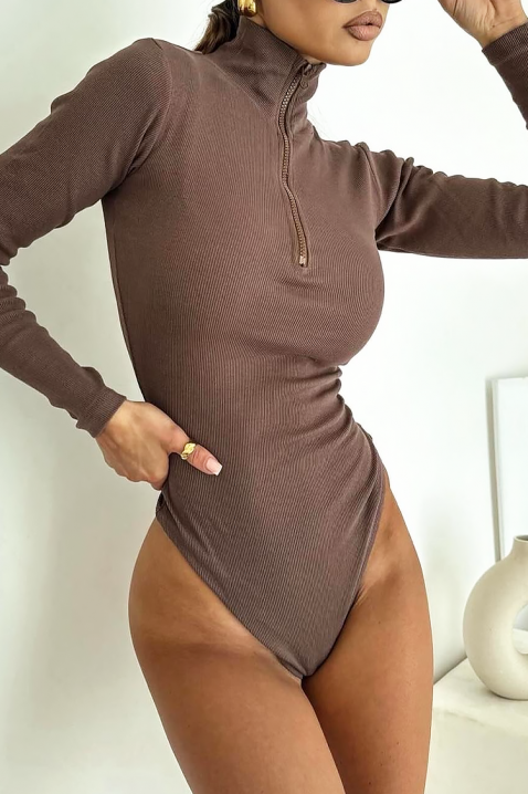 KERMOLZA BROWN body-blúz, Szín: barna, IVET.HU - A te online butikod.