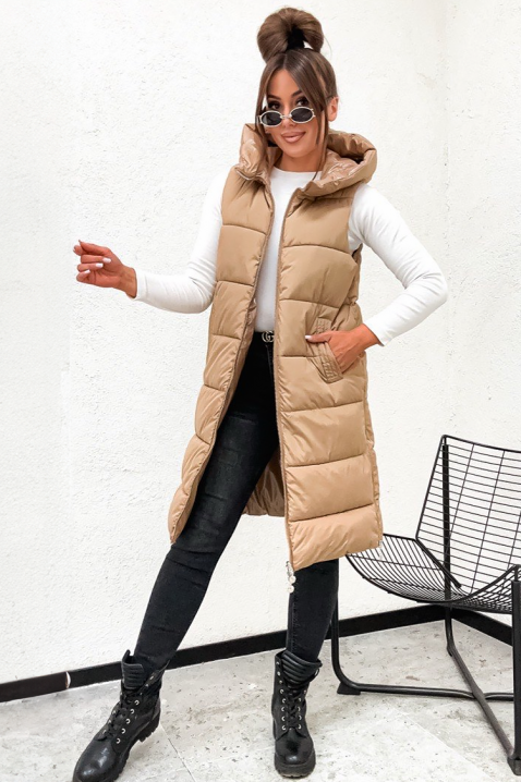 KEMORFA BEIGE kétoldalas mellény, Szín: bézs, IVET.HU - A te online butikod.