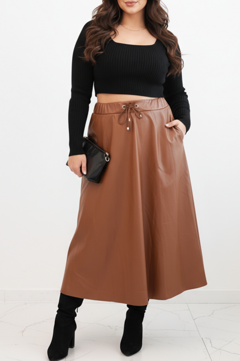 SEVELZA CAMEL szoknya, Szín: világosbarna, IVET.HU - A te online butikod.