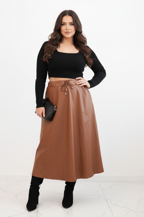 SEVELZA CAMEL szoknya, Szín: világosbarna, IVET.HU - A te online butikod.