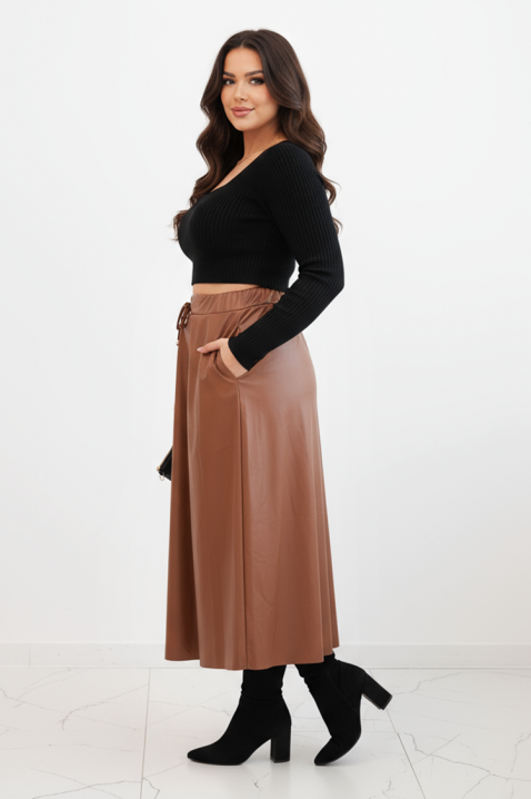 SEVELZA CAMEL szoknya, Szín: világosbarna, IVET.HU - A te online butikod.