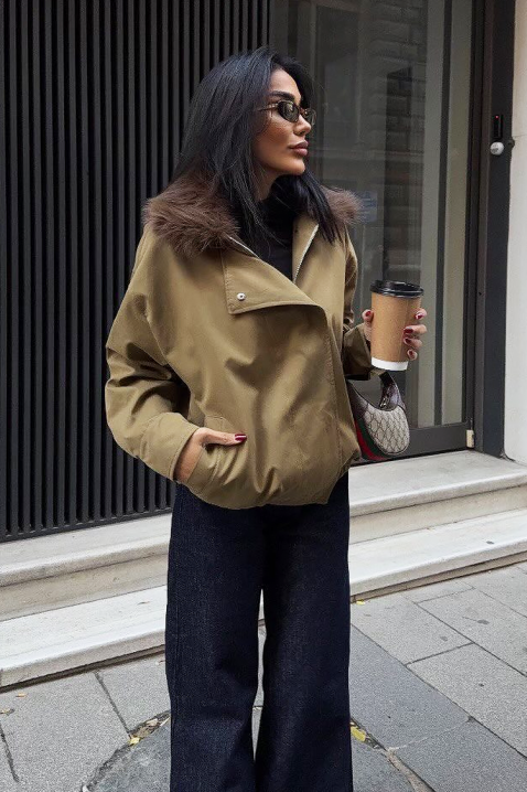 DEGRITA BROWN kabát, Szín: khaki, IVET.HU - A te online butikod.