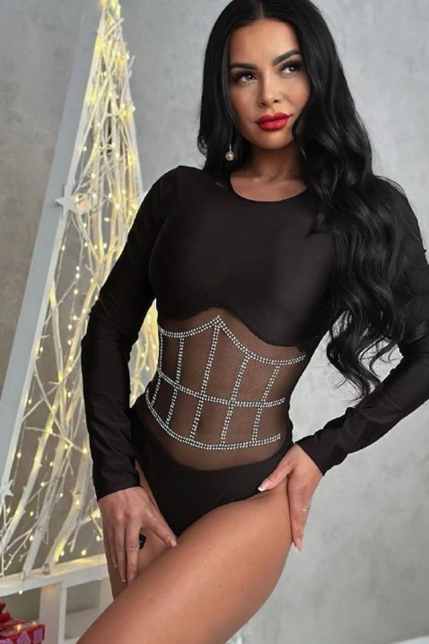 LARSONA body-blúz, Szín: fekete, IVET.HU - A te online butikod.