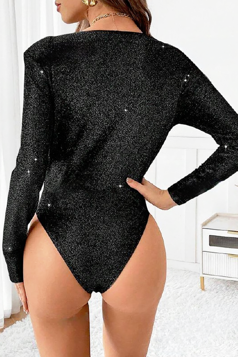 FELZALIYA BLACK body-blúz, Szín: fekete, IVET.HU - A te online butikod.