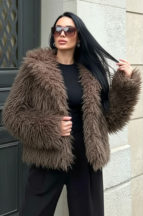 AMIRENA BROWN kabát, Szín: barna, IVET.HU - A te online butikod.