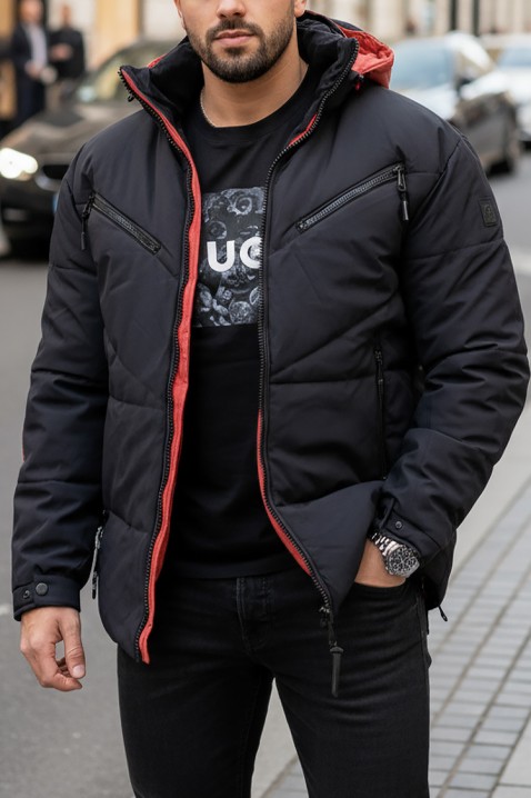 REVOLDO férfi dzseki, Szín: fekete, IVET.HU - A te online butikod.