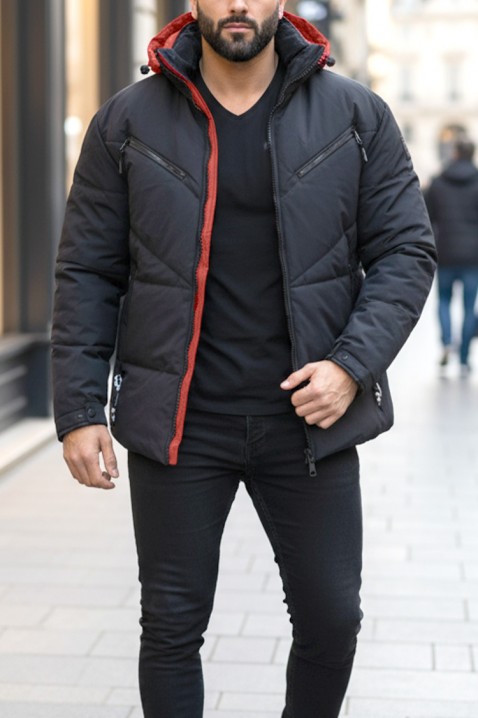 REVOLDO férfi dzseki, Szín: fekete, IVET.HU - A te online butikod.