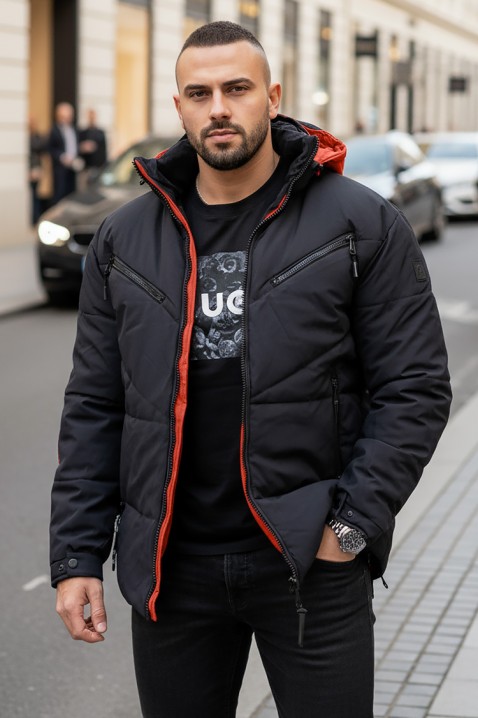 REVOLDO férfi dzseki, Szín: fekete, IVET.HU - A te online butikod.