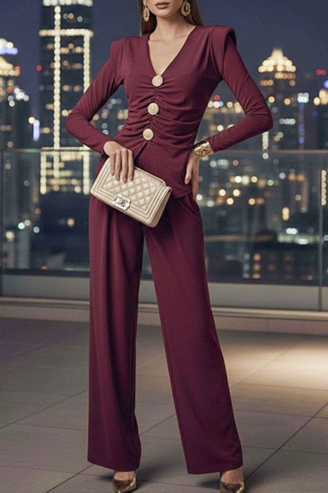 GENTILNA BORDO szett, Szín: bordó, IVET.HU - A te online butikod.