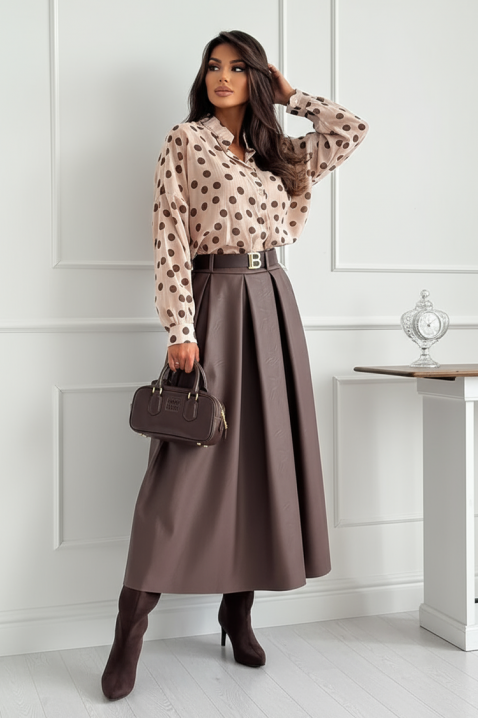 AMOLEFA BROWN szoknya, Szín: barna, IVET.HU - A te online butikod.