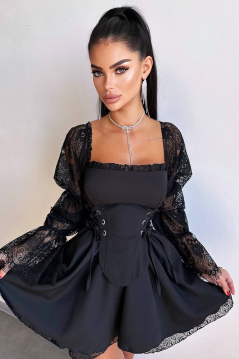 HLONDINA BLACK ruha - Rövid ruhák | Ivet.HU HLONDINA BLACK ruha, Szín: fekete, IVET.HU - A te online butikod.