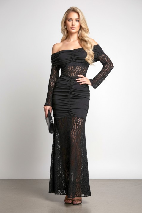 UNDRENZA BLACK ruha - Hosszú ruhák | Ivet.HU UNDRENZA BLACK ruha, Szín: fekete, IVET.HU - A te online butikod.