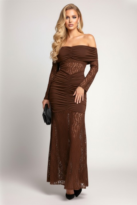 UNDRENZA BROWN ruha - Hosszú ruhák | Ivet.HU UNDRENZA BROWN ruha, Szín: barna, IVET.HU - A te online butikod.