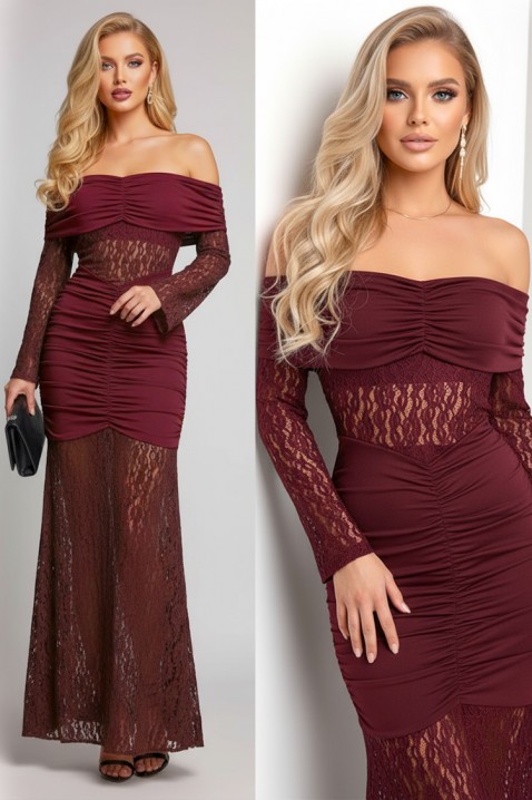 UNDRENZA BORDO ruha - Hosszú ruhák | Ivet.HU UNDRENZA BORDO ruha, Szín: bordó, IVET.HU - A te online butikod.