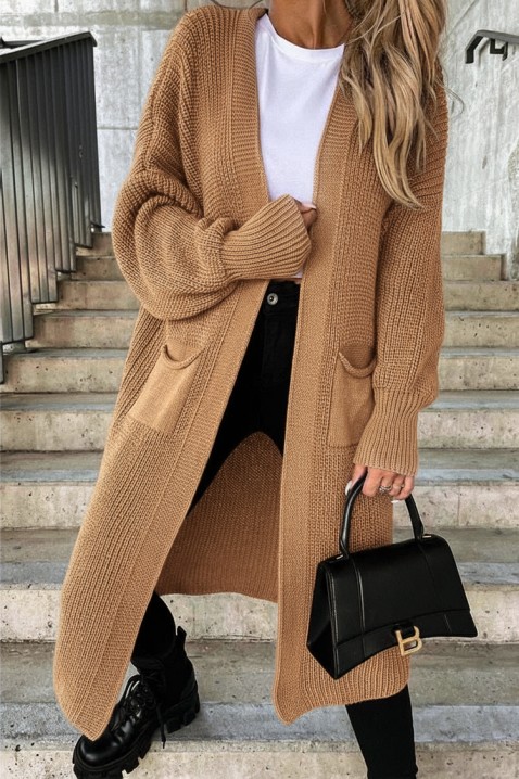 ZLANONDA kardigán, Szín: barna, IVET.HU - A te online butikod.