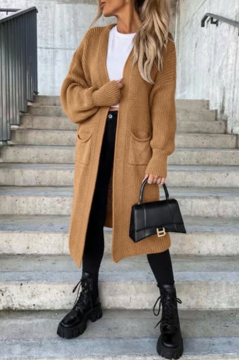 ZLANONDA kardigán, Szín: barna, IVET.HU - A te online butikod.