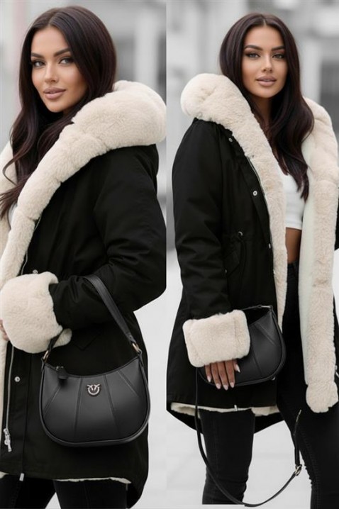 LEILUSHA BLACK kabát - Kabátok, mellények, dzsekik, blézerek | Ivet.HU LEILUSHA BLACK kabát, Szín: fekete, IVET.HU - A te online butikod.