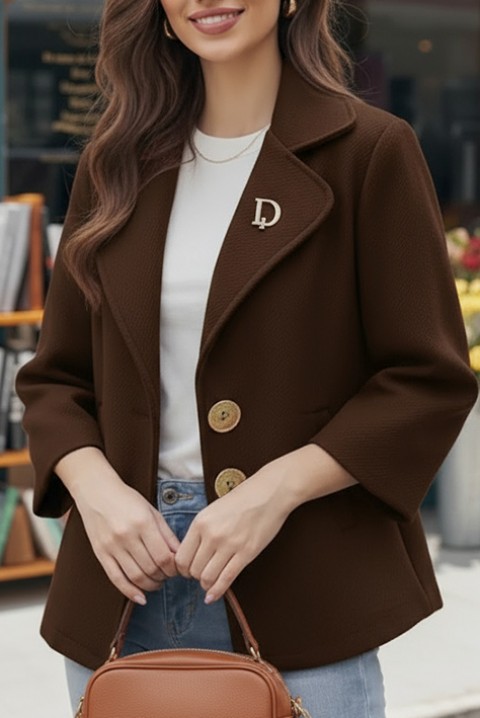 ZOLTINDA BROWN kabát, Szín: barna, IVET.HU - A te online butikod.