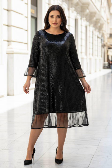 MESIONA BLACK ruha, Szín: fekete, IVET.HU - A te online butikod.