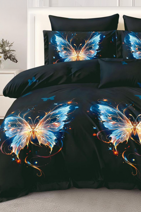 DERMIONY 200x220 cm pamut ágyneműgarnitúra - 4 darabos, Szín: fekete, IVET.HU - A te online butikod.