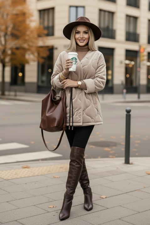 FESOLGA BEIGE kabát, Szín: bézs, IVET.HU - A te online butikod.