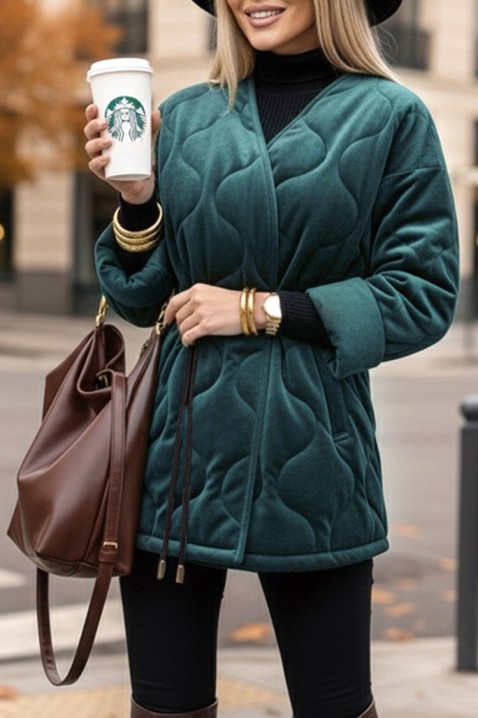 FESOLGA PETROL kabát, Szín: petrolkék, IVET.HU - A te online butikod.