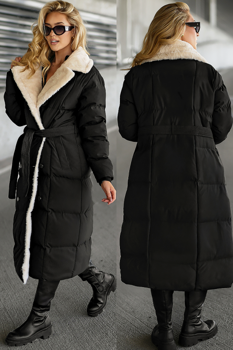 POLZINTA kabát, Szín: fekete, IVET.HU - A te online butikod.