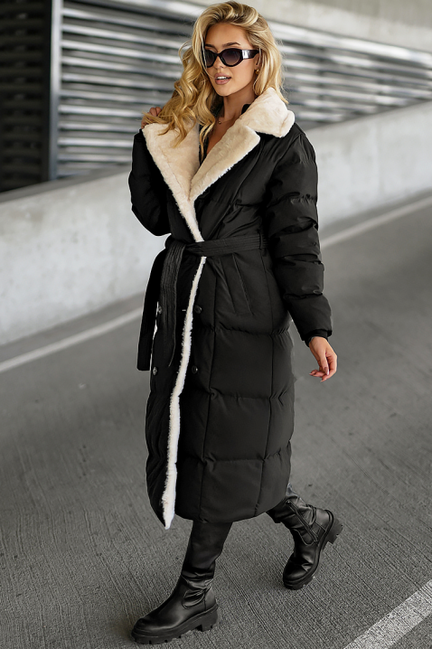 POLZINTA kabát, Szín: fekete, IVET.HU - A te online butikod.