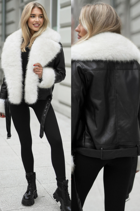 AMVIOLA kabát, Szín: fekete, IVET.HU - A te online butikod.