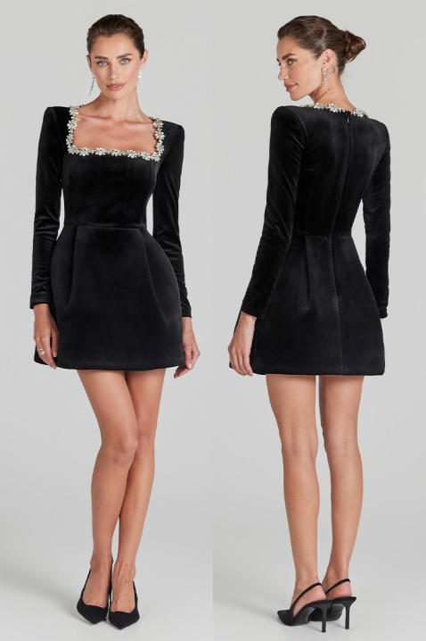 SNEJILDA BLACK ruha, Szín: fekete, IVET.HU - A te online butikod.