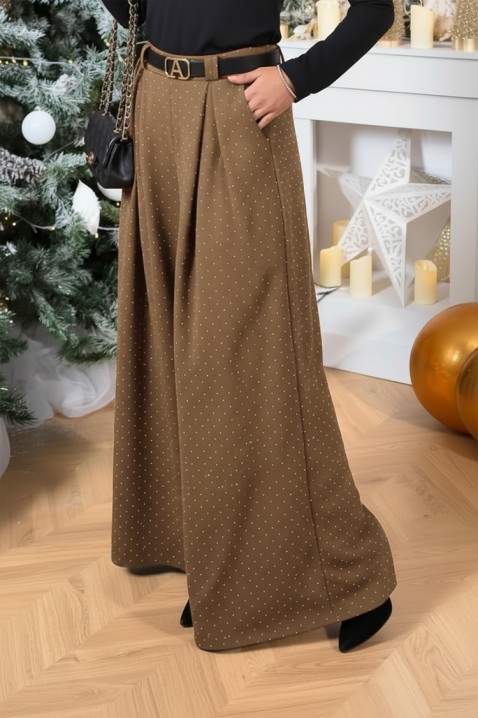 VALEANA BROWN nadrág, Szín: barna, IVET.HU - A te online butikod.