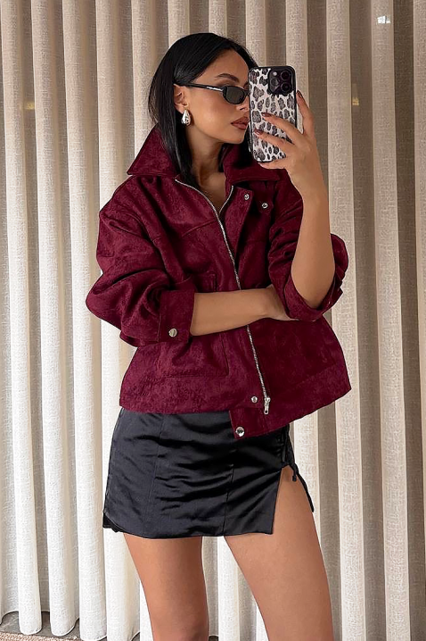 REMZINA BORDO kabát, Szín: bordó, IVET.HU - A te online butikod.