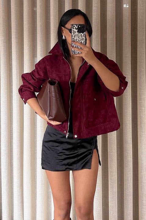 REMZINA BORDO kabát, Szín: bordó, IVET.HU - A te online butikod.