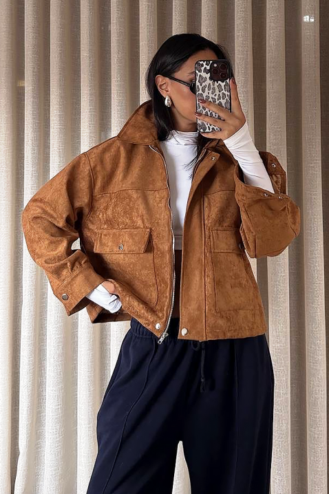 REMZINA CAMEL kabát, Szín: világosbarna, IVET.HU - A te online butikod.