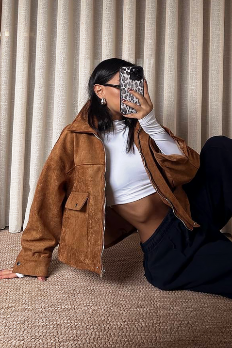 REMZINA CAMEL kabát, Szín: világosbarna, IVET.HU - A te online butikod.