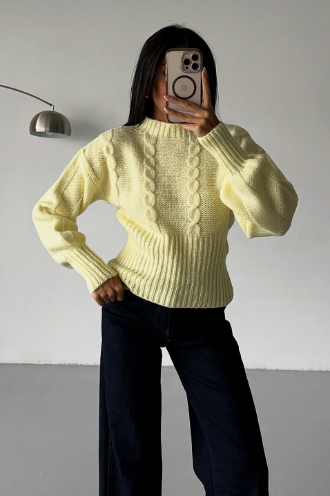 BLANDIRA YELLOW pulóver, Szín: sárga, IVET.HU - A te online butikod.