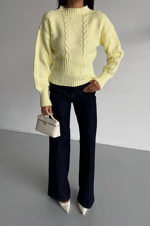 BLANDIRA YELLOW pulóver, Szín: sárga, IVET.HU - A te online butikod.