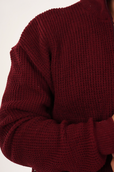 PARELMO BORDO férfi kardigán, Szín: bordó, IVET.HU - A te online butikod.