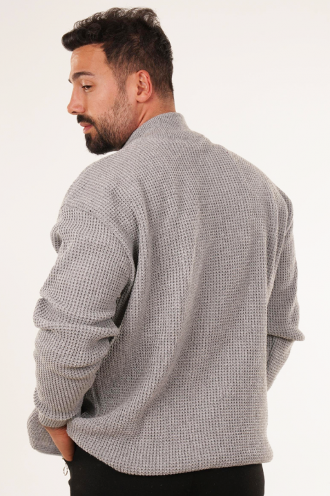 PARELMO GREY férfi kardigán, Szín: szürke, IVET.HU - A te online butikod.