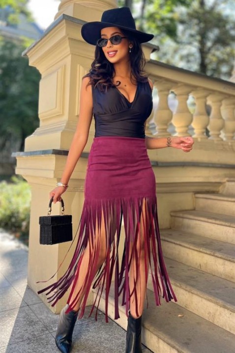 DERMINDA BORDO szoknya, Szín: bordó, IVET.HU - A te online butikod.