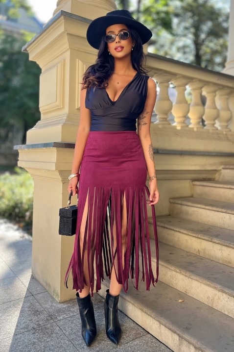 DERMINDA BORDO szoknya, Szín: bordó, IVET.HU - A te online butikod.