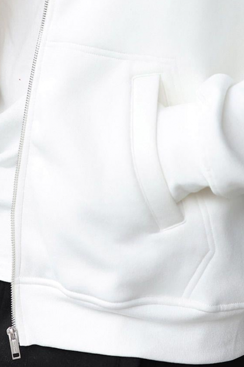 VERGERO WHITE férfi kardigán, Szín: fehér, IVET.HU - A te online butikod.