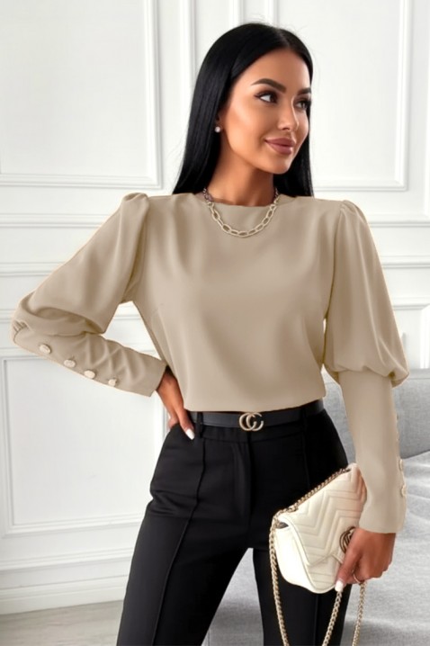MARIOVA BEIGE női blúz, Szín: bézs, IVET.HU - A te online butikod.