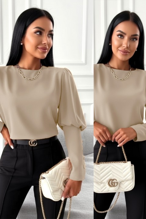 MARIOVA BEIGE női blúz, Szín: bézs, IVET.HU - A te online butikod.