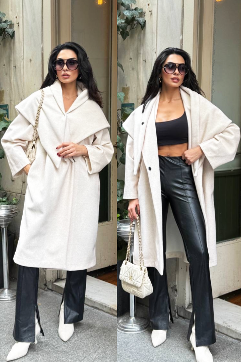 ALSIENA ECRU kabát, Szín: ekrü, IVET.HU - A te online butikod.